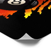 Billard Men 8 Ball Pool Pool League Snooker Eign Poster (Ecke)