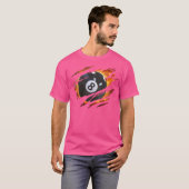 Billard Men 8 Ball Pool Pool League T-Shirt (Vorne ganz)