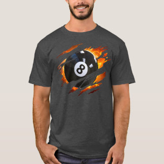 Billard Men 8 Ball Pool Pool League T-Shirt