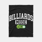 Billard-Modus on - Funny Billiard Billiard Pool Pl Fleecedecke (Vorderseite)
