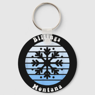Billard Montana Schneeflocken Weihnachten Schlüsselanhänger