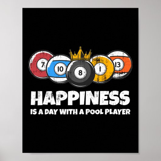 Billard oder Billard Billard Billard Billard Playe Poster (Vorne)