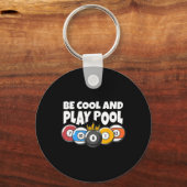 Billard oder Billard Cool Play Pool Funny Pool Schlüsselanhänger (Vorderseite)