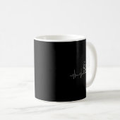 Billard oder Billard Heartbeat Billiard Kaffeetasse (VorderseiteRechts)