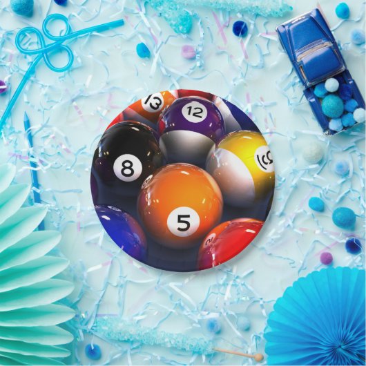 Billard-PapierTeller Pappteller (Party)