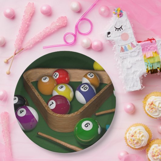 Billard-PapierTeller Pappteller (Party)