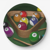 Billard-PapierTeller Pappteller (Vorderseite)