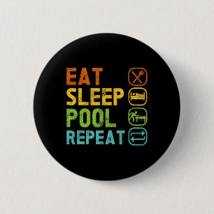Billard Player aß Sleep Pool Wiederholung Pool Sno Button