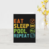 Billard Player aß Sleep Pool Wiederholung Pool Sno Karte (Gelbe Blume)