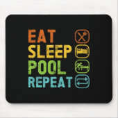 Billard Player aß Sleep Pool Wiederholung Pool Sno Mousepad (Vorne)