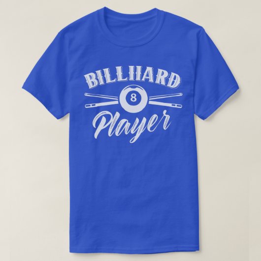 Billard Player Billiard Pool Lover T-Shirt (Design vorne)