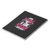 Billard Player Dieses Mädchen kann Billard Billard Notizblock (Rotiert)