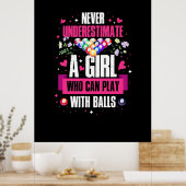 Billard Player Dieses Mädchen kann Billard Billard Poster (Küche)