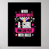 Billard Player Dieses Mädchen kann Billard Billard Poster (Vorne)