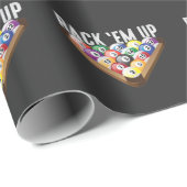 Billard Player Rack em Up Acht Ball Pool Geschenkpapier (Rolleneckpunkt)