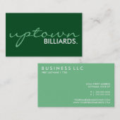 Billard plus Lage. (Farbanpassbar) Visitenkarte (Vorne/Hinten)