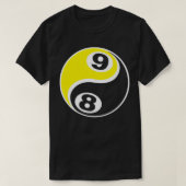 Billard Pool 8 Ball 9 Ball Skull T-Shirt (Design vorne)