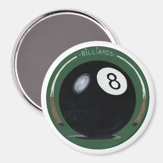 Billard Pool Aight Ball Magnet (Vorderseite/Rückseite)