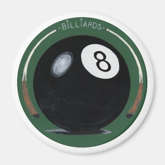 Billard Pool Aight Ball Magnet (Vorne)