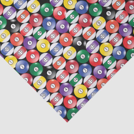 Billard-Pool-Ball-Muster Seidenpapier (Ausschnitt)