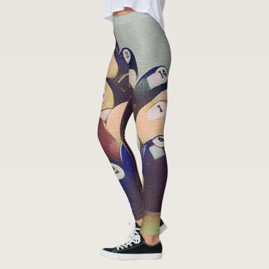 Billard-Pool-Ball-Spiel-Leggings Leggings (Links)