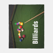 Billard-Pool-Ball-und Pool-Tabellen-Fleece-Decke Fleecedecke (Vorderseite)