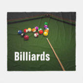 Billard-Pool-Ball-und Pool-Tabellen-Fleece-Decke Fleecedecke (Vorderseite (Horizontal))