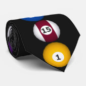 Billard: Pool-Bälle: Kundenspezifische Krawatte: Krawatte (Gerollt)