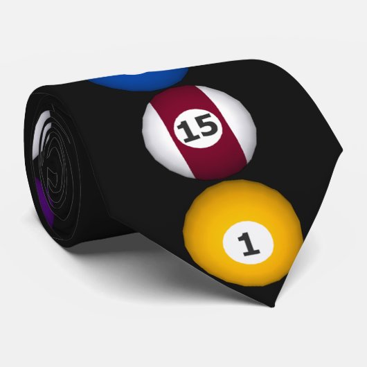 Billard: Pool-Bälle: Kundenspezifische Krawatte: Krawatte (Gerollt)