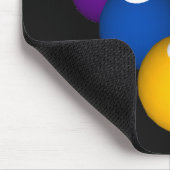 Billard/Pool-Bälle - kundenspezifisches Mousepad (Ecke)