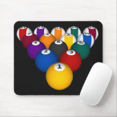 Billard/Pool-Bälle - kundenspezifisches Mousepad (Mit Mouse)