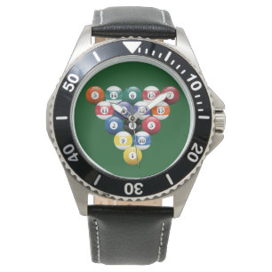 Billard-Pool-Bälle stark beansprucht Armbanduhr