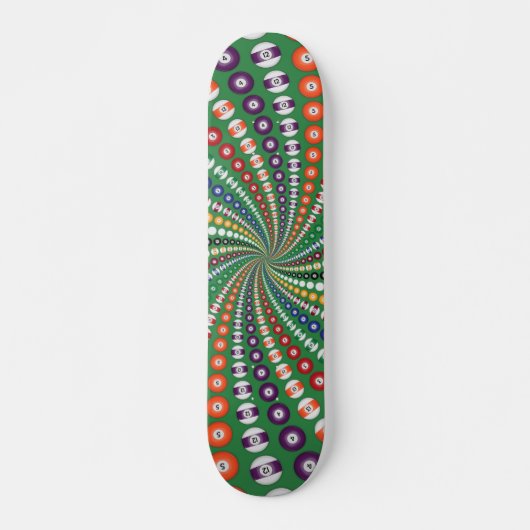Billard / Pool Balls Spirale: Skateboard (Vorne)