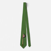 Billard Pool Cue und Rack Necktie Krawatte (Vorderseite)