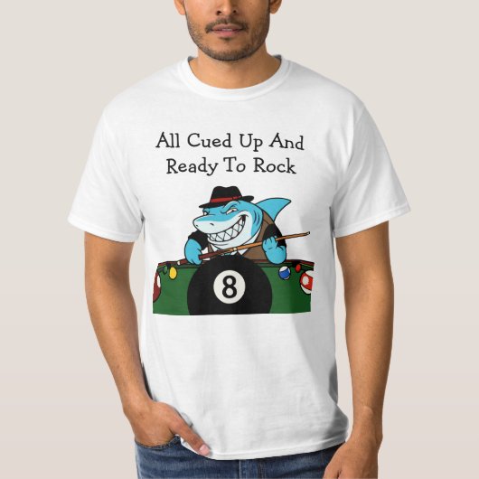 Billard Pool Hall Rebell Lustige Tshirts (Vorderseite)