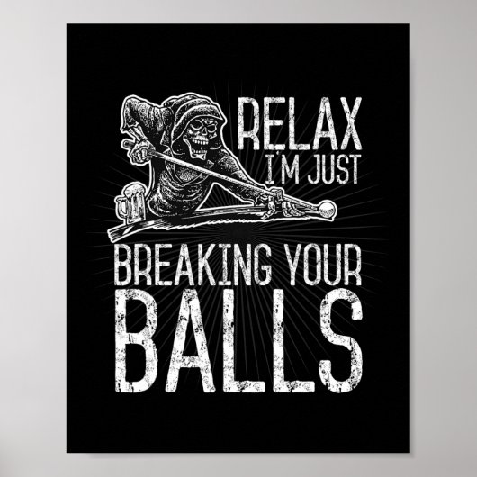 Billard Pool Hall Sport Break Poster (Vorne)