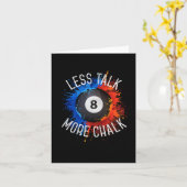 Billard Pool Hall Sport Weniger Talk Mehr Chalk Karte (Gelbe Blume)