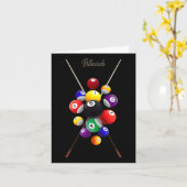 Billard Pool Karte (Gelbe Blume)