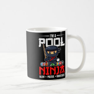 Billard Pool Ninja 8 Ball Funny Men Jungs Kinder B Kaffeetasse