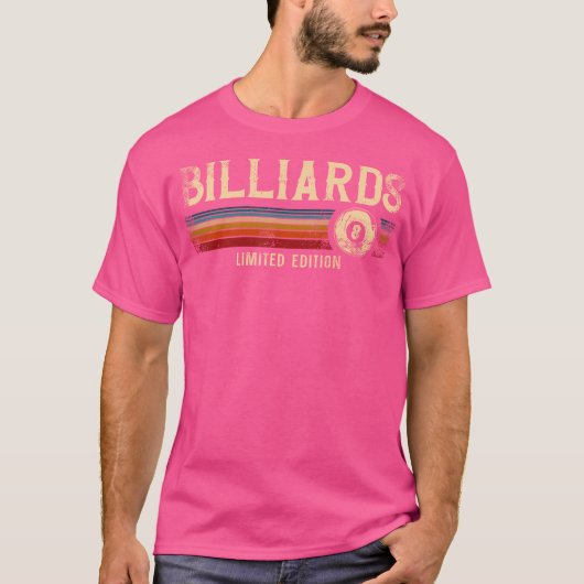 Billard Pool Player Ball 8 Billard Billard T-Shirt (Vorderseite)