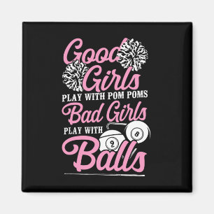 Billard Pool Player Ball Girl Good Girl Play Magnet