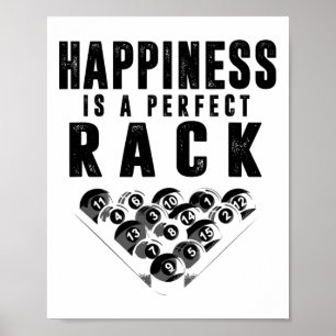 Billard Pool Player Glück ist ein perfekter Rack Poster