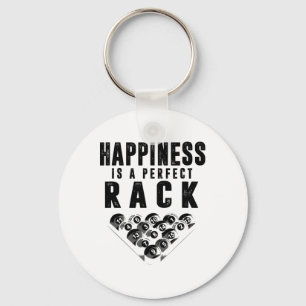 Billard Pool Player Glück ist ein perfekter Rack Schlüsselanhänger