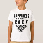 Billard Pool Player Glück ist ein perfekter Rack T-Shirt (Vorderseite)