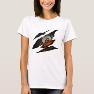 Billard Pool Player Ll 8 Ll Fire Scar Vintag T-Shirt