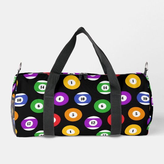 Billard Pool Player Monogram Duffle Bag (Rückseite)