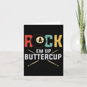 Billard Pool Player Rack Em Up Buttercup Stick 8 Karte