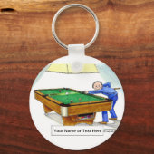 Billard, Pool Player Schlüsselanhänger (Vorderseite)