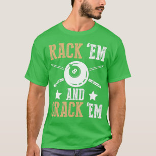 Billard Pool Pool Pool Cue Rack Edesign T-Shirt