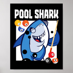 Billard Pool Shark 9 Ball Poster